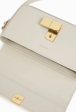 Nat And Nin Alice Bag With Gold Lock - Blanc
