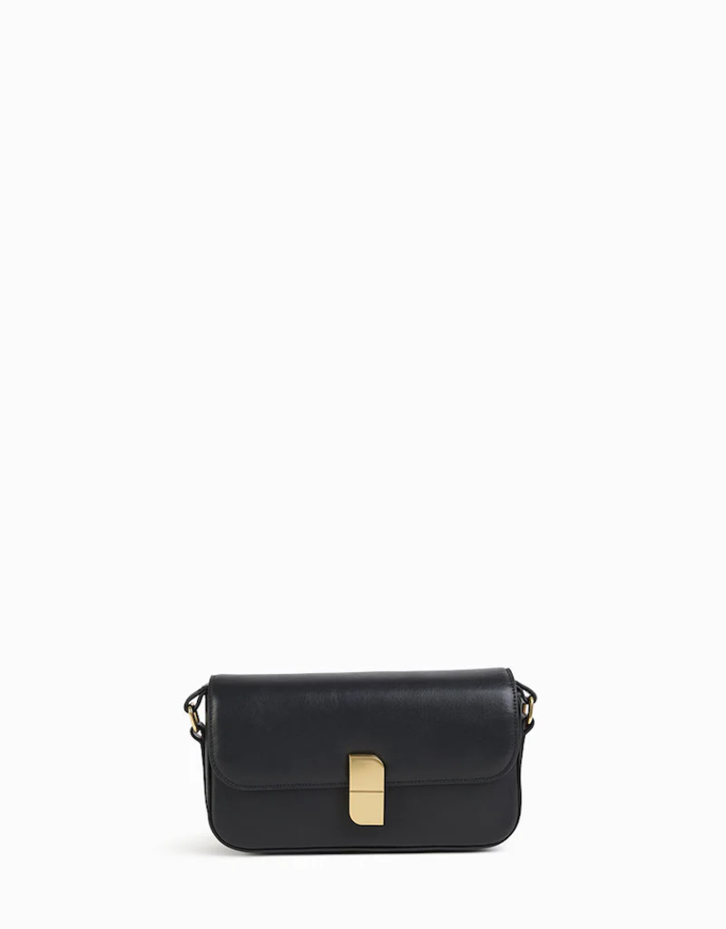 Nat And Nin Alice Bag with Gold Lock - Black