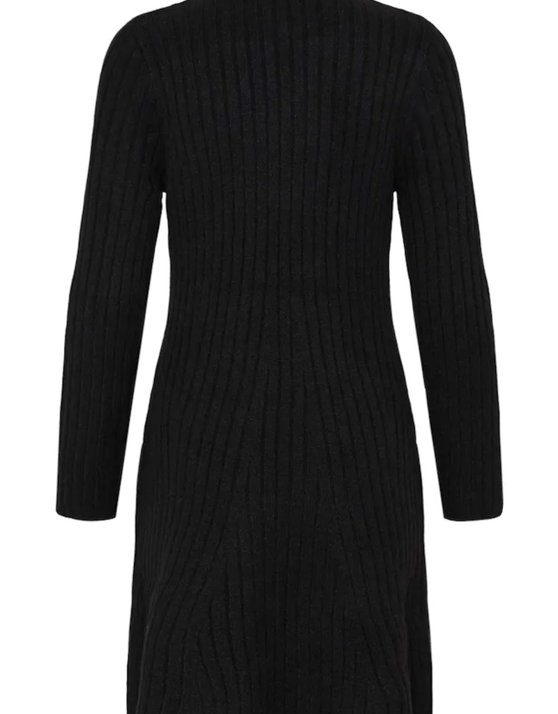 B.Young Marianna Rib Knit Dress In Meteorite Melange