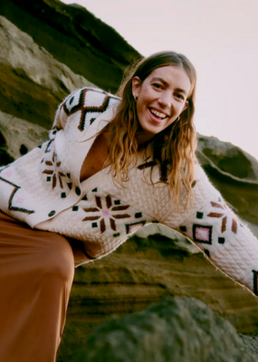 B.Young Melpa Cardigan In Birch Melange