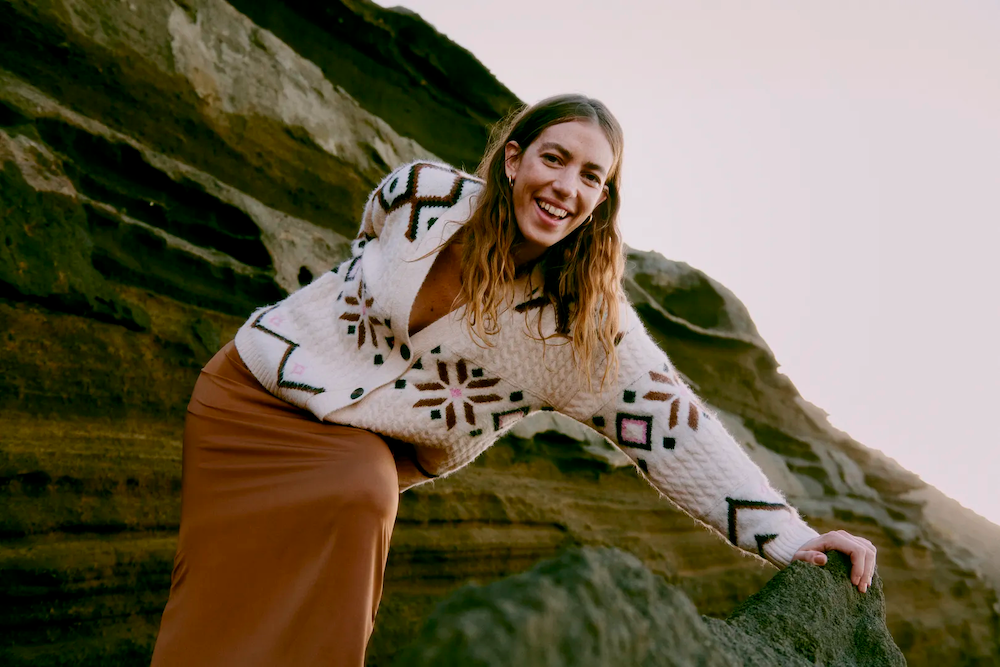 Melpa Cardigan In Birch Melange - Adorn Boutique