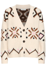 B.Young Melpa Cardigan In Birch Melange