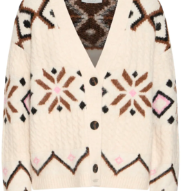 B.Young Melpa Cardigan In Birch Melange