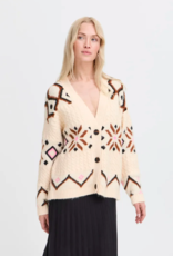 B.Young Melpa Cardigan In Birch Melange