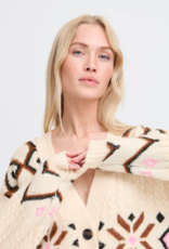 B.Young Melpa Cardigan In Birch Melange