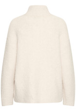 B.Young Omanta Half Zip Jumper In Birch Melange
