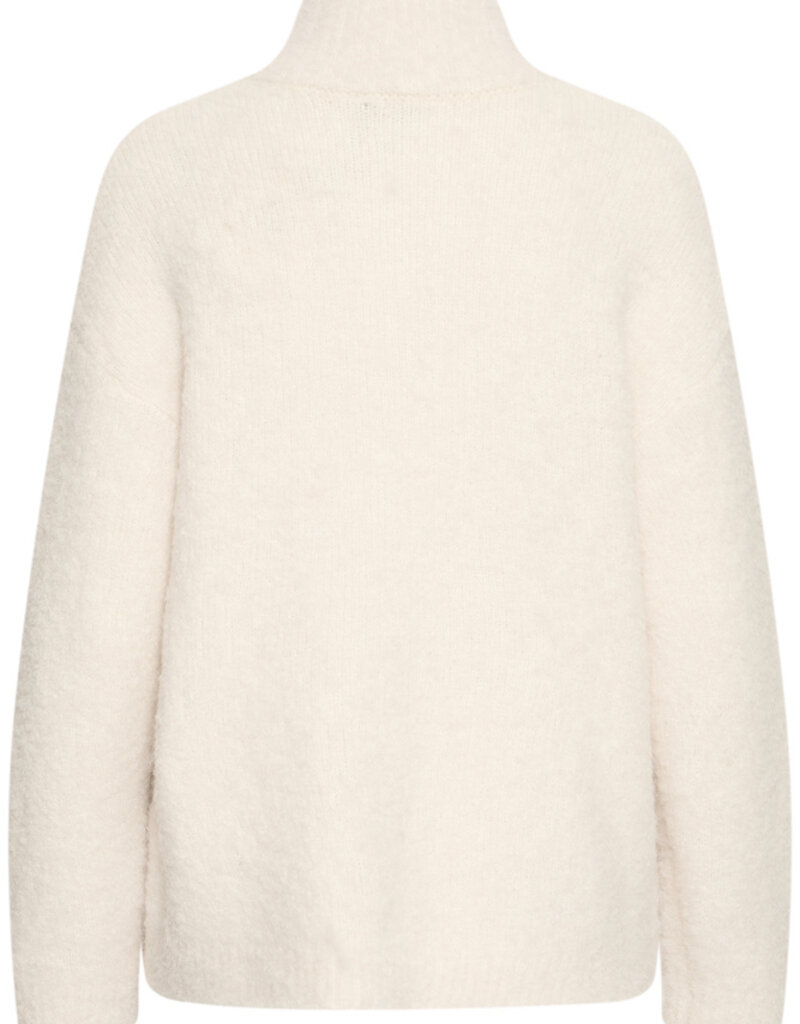 B.Young Omanta Half Zip Jumper In Birch Melange