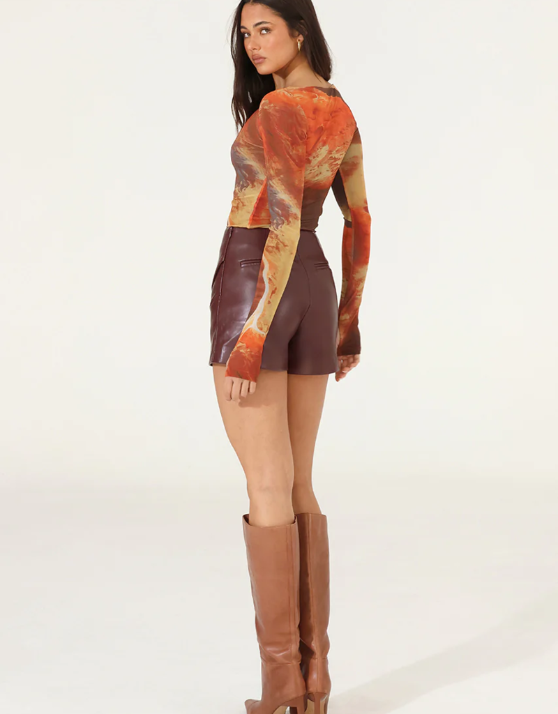 Madison the Label Marselle Skort in Plum