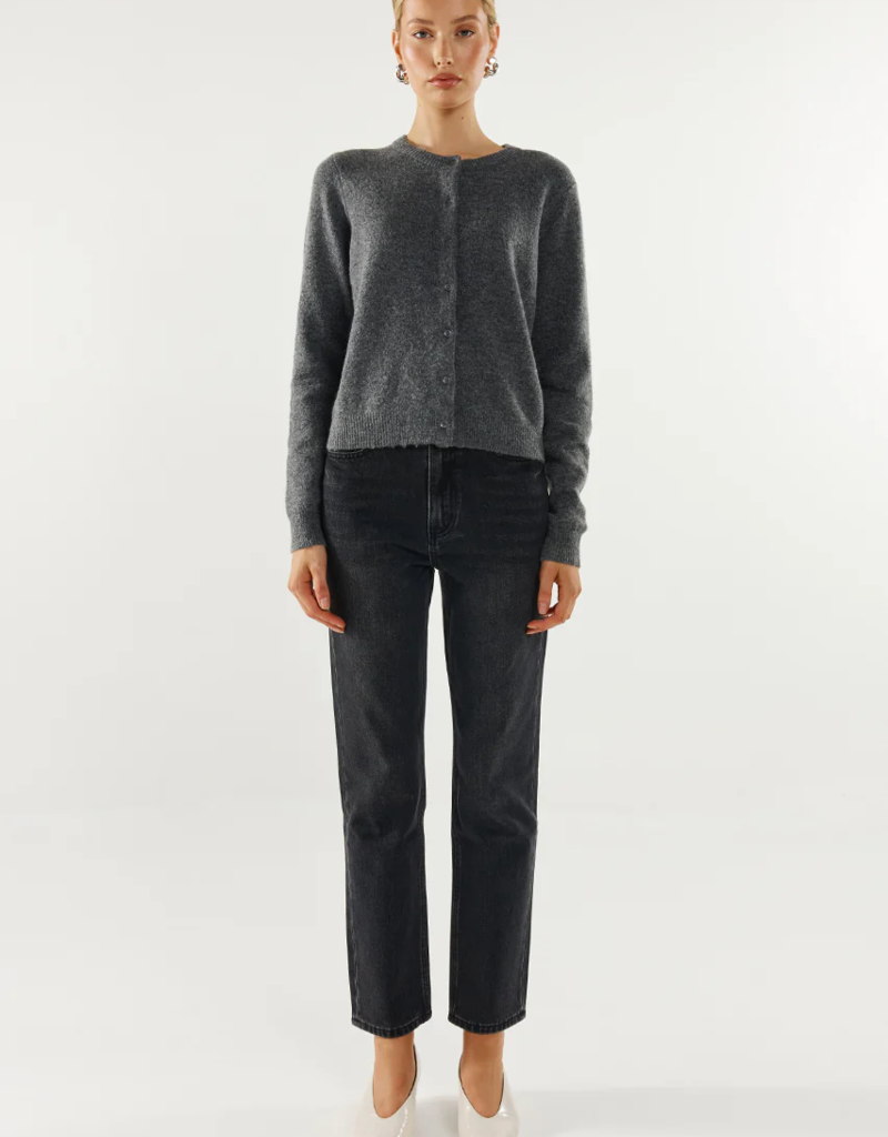 Madison the Label Bonnie Cardigan in Charcoal