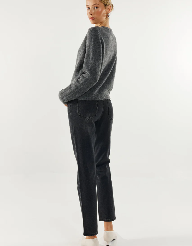 Madison the Label Bonnie Cardigan in Charcoal