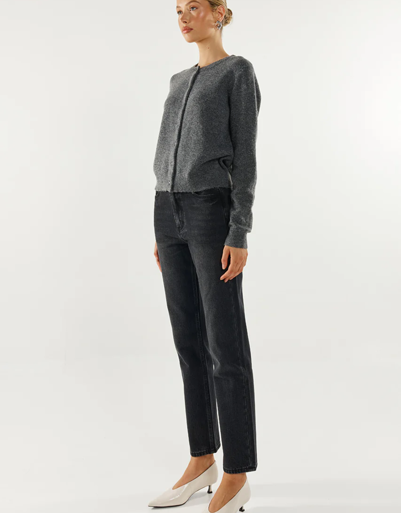Madison the Label Bonnie Cardigan in Charcoal