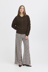 ICHI Mylle Cardigan In Coffee Bean