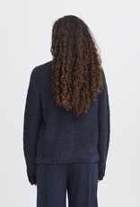 ICHI Valmai Cardigan In Total Eclipse (Navy)