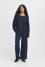 ICHI Valmai Cardigan In Total Eclipse (Navy)
