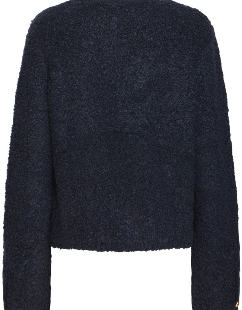 ICHI Valmai Cardigan In Total Eclipse (Navy)