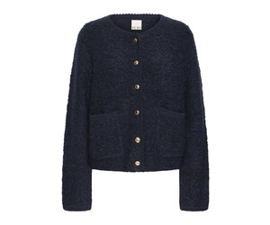 Valmai Cardigan In Total Eclipse (Navy) - Adorn Boutique