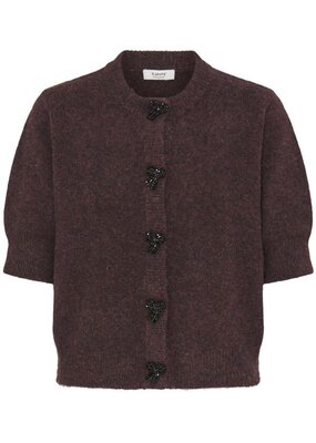 B.Young Omea Beaded Bow Button Cardigan *Only One Left - XL*