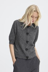 B.Young Omea Beaded Bow Button Cardigan
