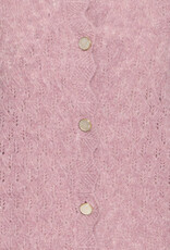 B.Young Monna Pointelle Cardigan In Orchid Haze Melage