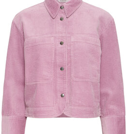 B.Young Dixian Cotton Corduroy Shirt Jacket In Orchid Haze Pink