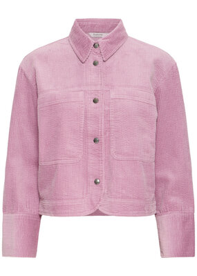 B.Young Dixan Cotton Corduroy Shirt Jacket In Orchid Haze Pink