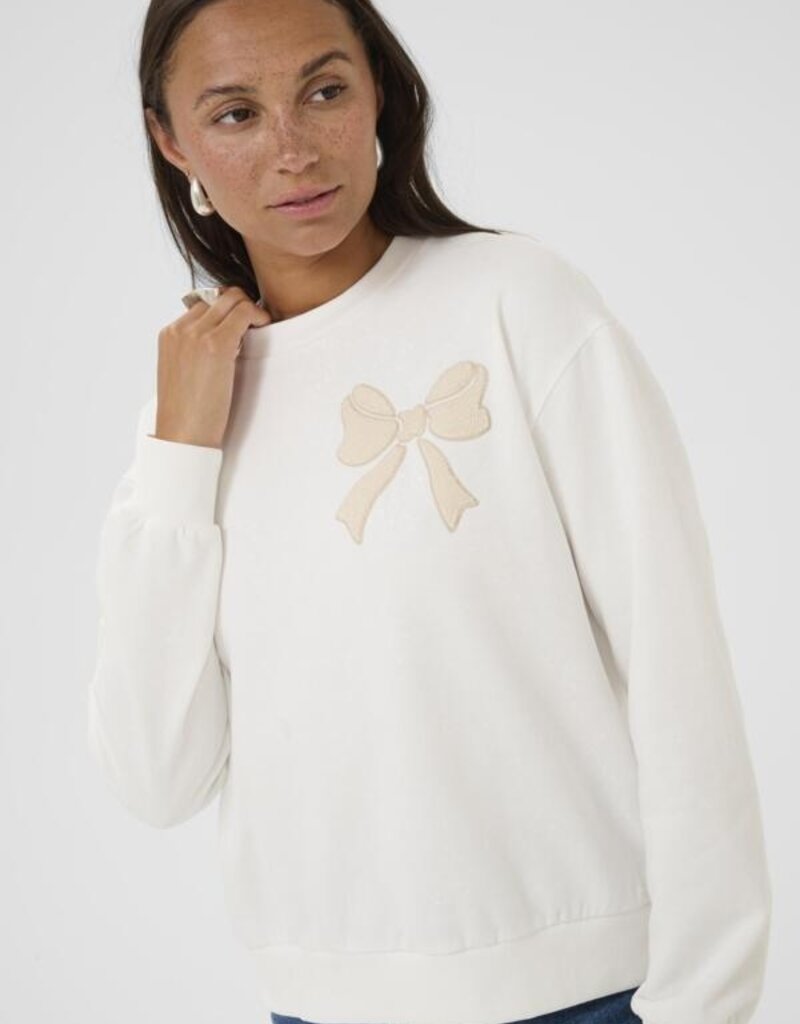 Kaffe Elenora Sweatshirt with Bow Detail