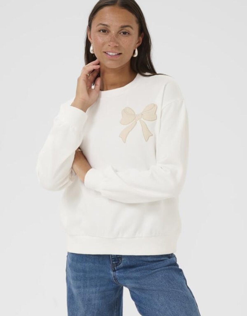 Kaffe Elenora Sweatshirt with Bow Detail