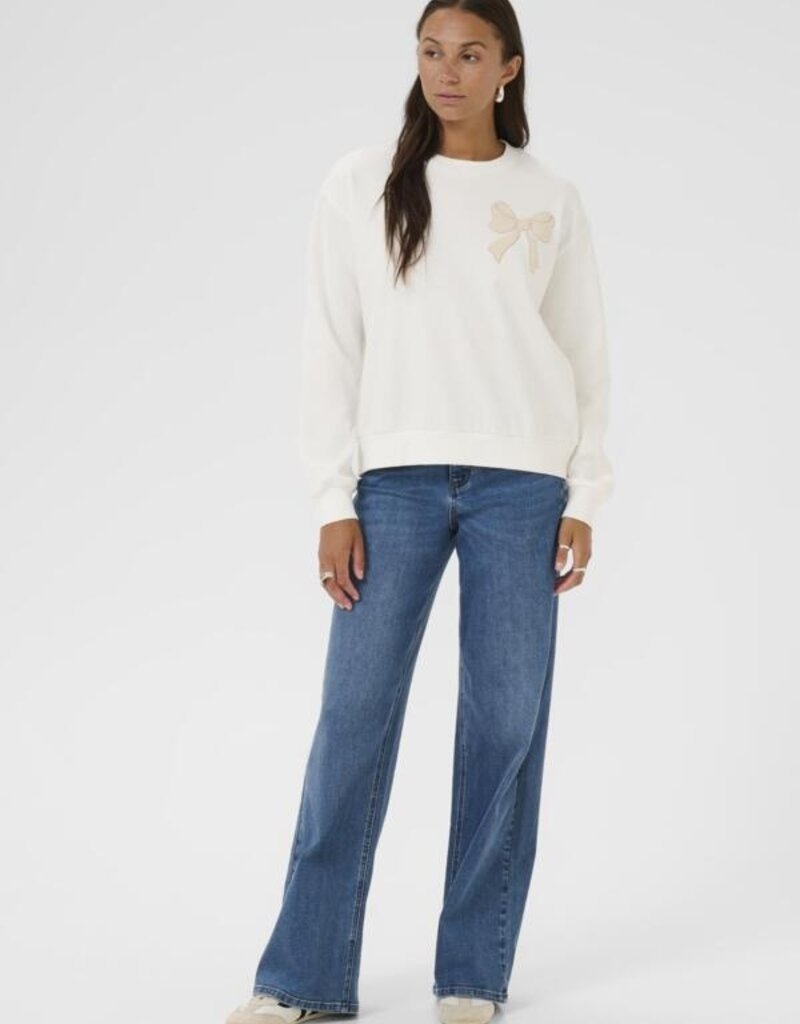 Kaffe Elenora Sweatshirt with Bow Detail