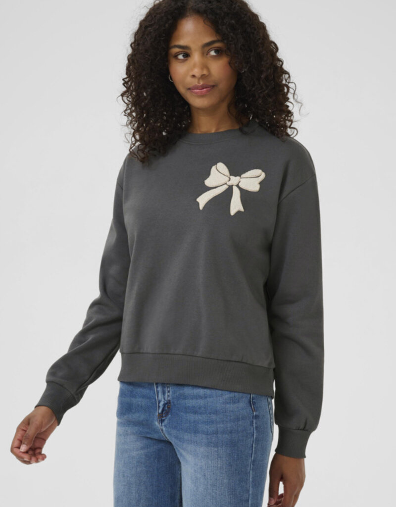 Kaffe Elenora Sweatshirt with Bow Detail