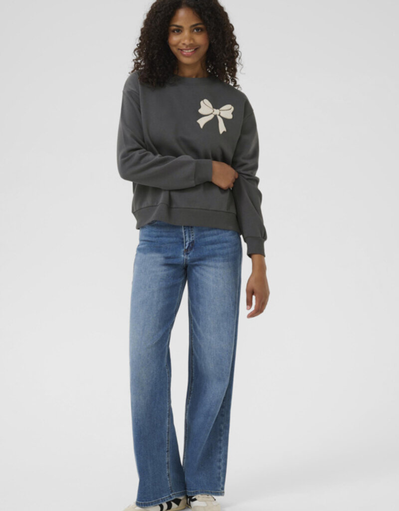 Kaffe Elenora Sweatshirt with Bow Detail