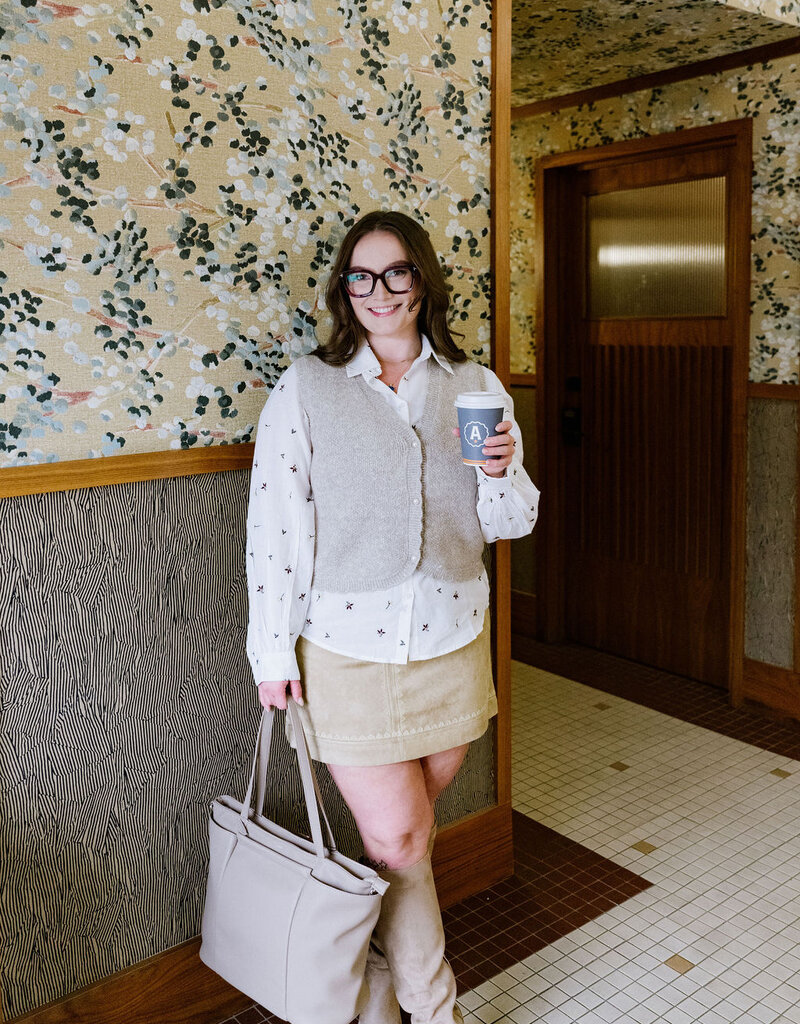 B.Young Nadika Knit Vest in Oat Melange