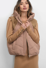 Greylin Douglas Ribbed Puffer Hooded Vest