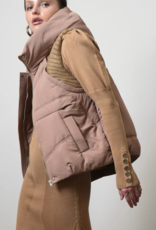 Greylin Douglas Ribbed Puffer Hooded Vest