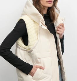 Greylin Douglas Ribbed Puffer Hooded Vest *Two Colours*