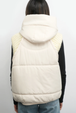 Greylin Douglas Ribbed Puffer Hooded Vest