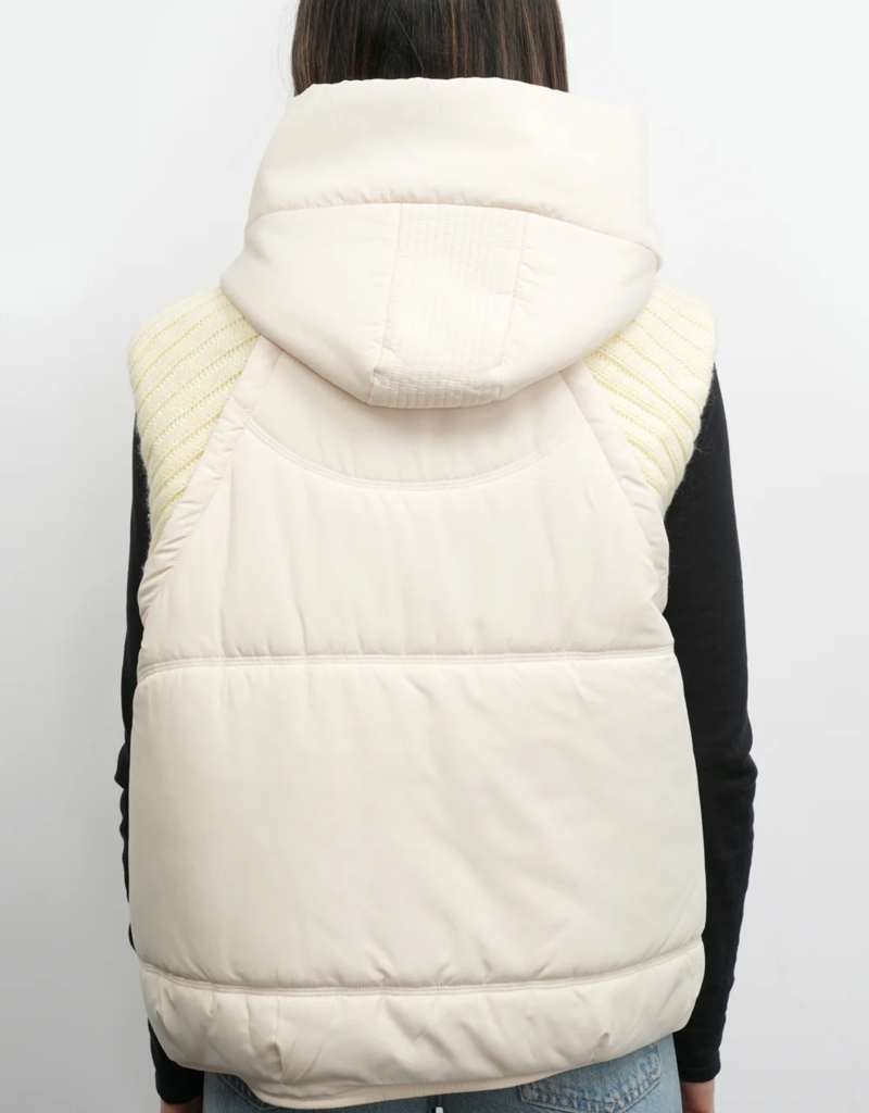 Greylin Douglas Ribbed Puffer Hooded Vest
