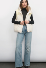 Greylin Douglas Ribbed Puffer Hooded Vest