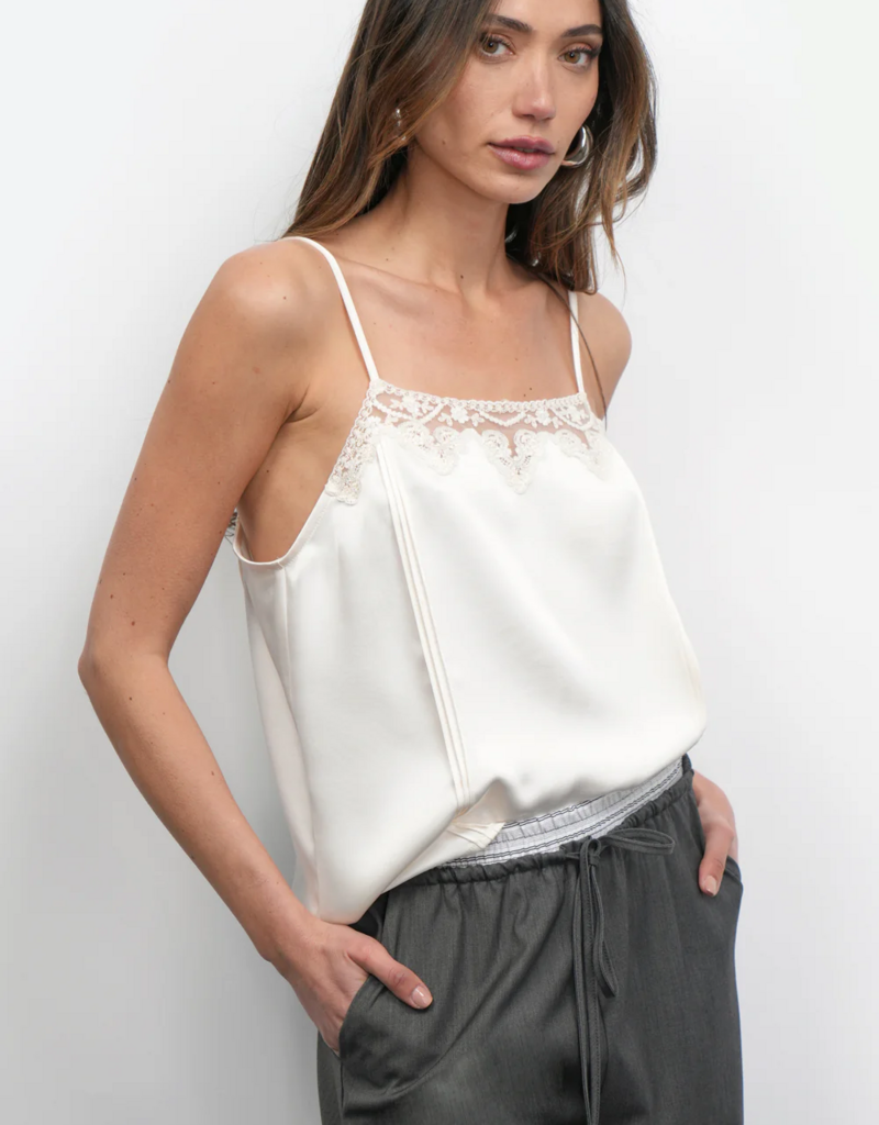Greylin Nolan Joyland Lace Cami in Cream