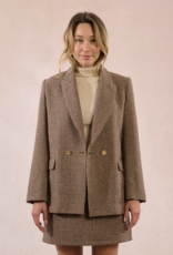 Molly Bracken Lolita Houndstooth Woven Blazer