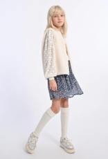 Molly Bracken Kids Roman Girls' Faux Fur Vest in Cream