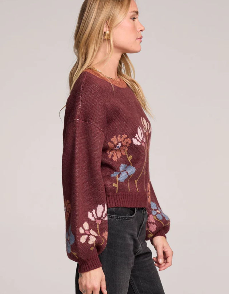 Saltwater Luxe Baylie Floral Printed Sweater