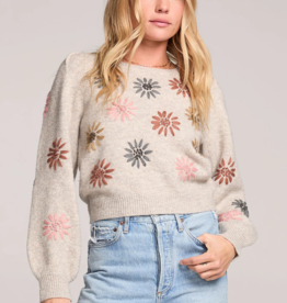 Saltwater Luxe Valeria Sweater with Embroidered Flowers