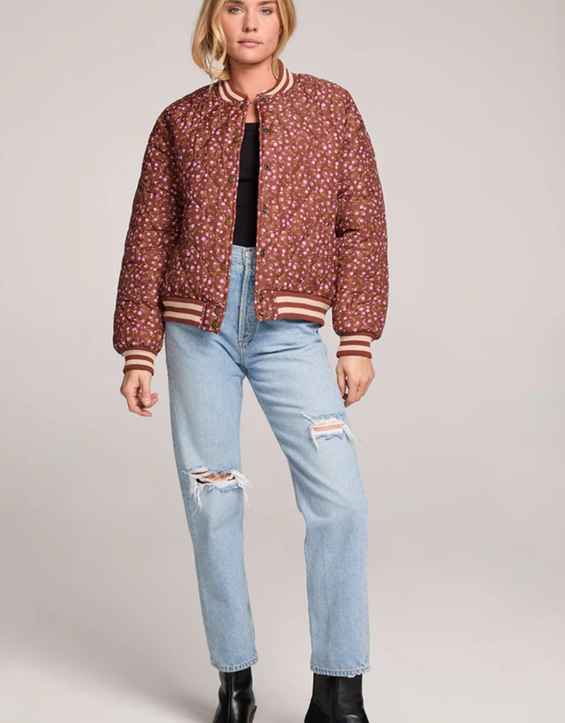Saltwater Luxe Suni Floral Bomber Jacket