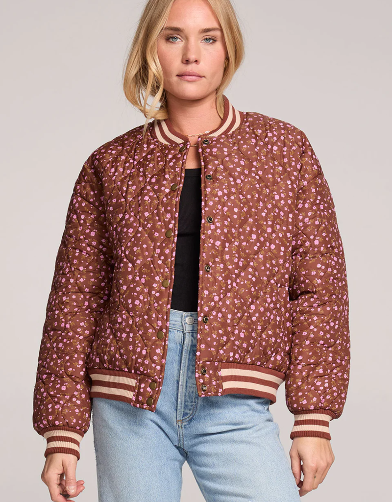 Saltwater Luxe Suni Floral Bomber Jacket