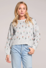 Saltwater Luxe Annika Knit Sweater in Heather Grey