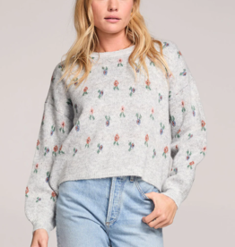 Saltwater Luxe Annika Knit Sweater in Heather Grey
