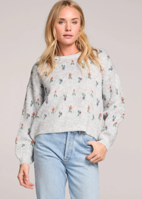 Saltwater Luxe Annika Knit Sweater in Heather Grey