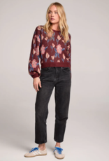 Saltwater Luxe Ronnie Knit Sweater in Sangria