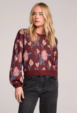 Saltwater Luxe Ronnie Knit Sweater in Sangria