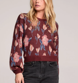 Saltwater Luxe Ronnie Knit Sweater in Sangria